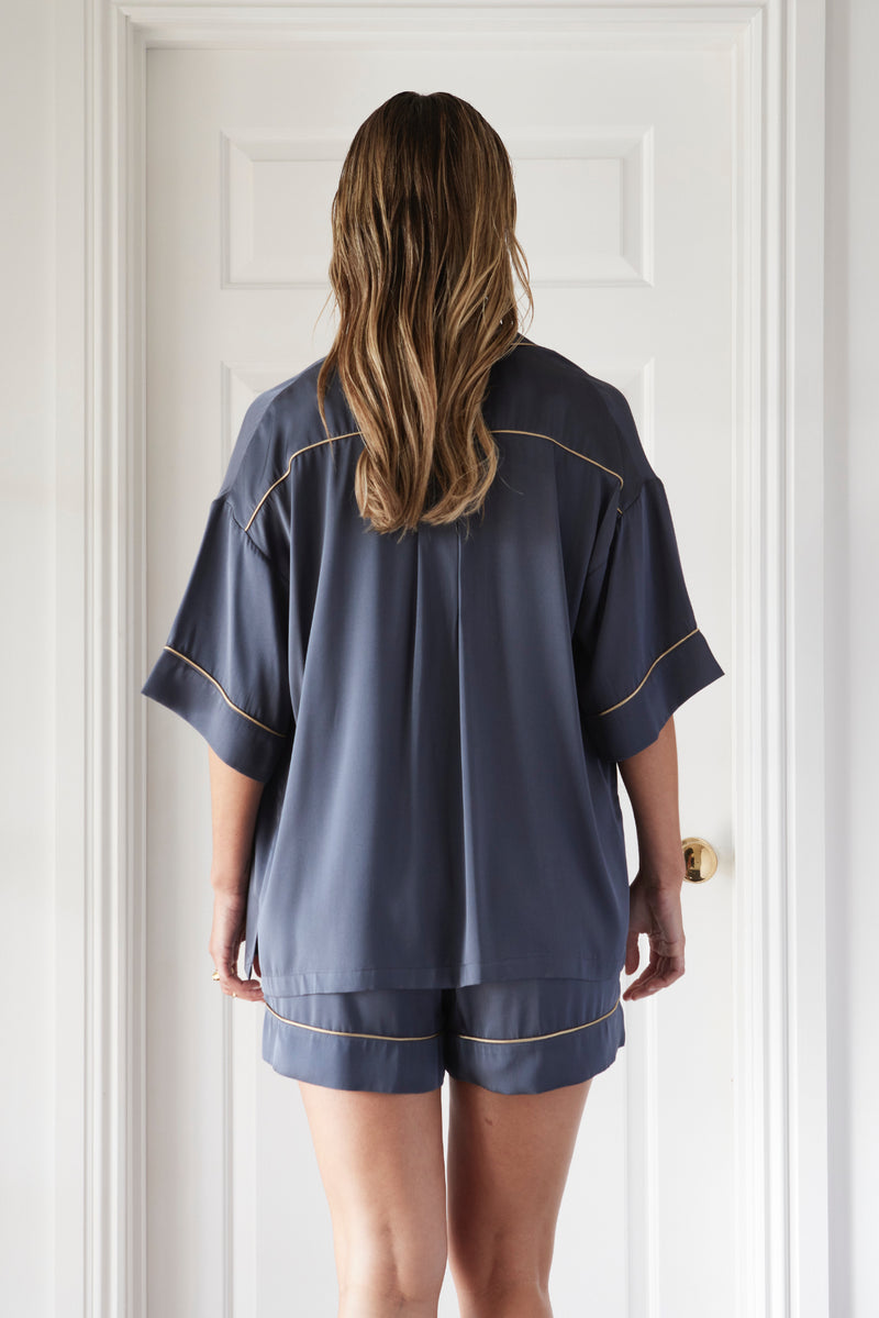 Isla Cassis Silk Pyjama Set